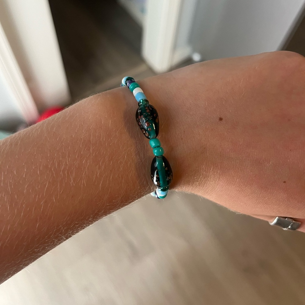 Custom made Turquoise bracelet - Picture 3 of 3
